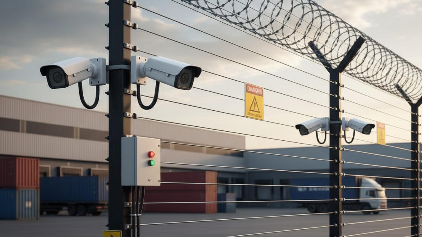 Pagar Listrik Kombinasi CCTV